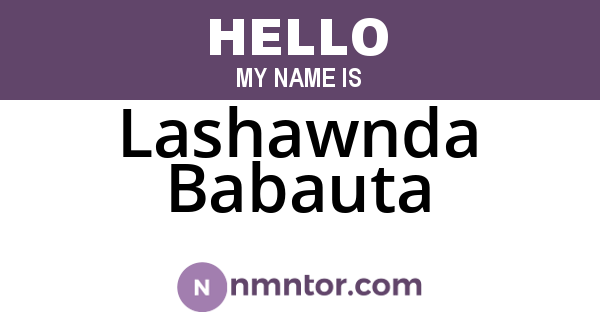 Lashawnda Babauta