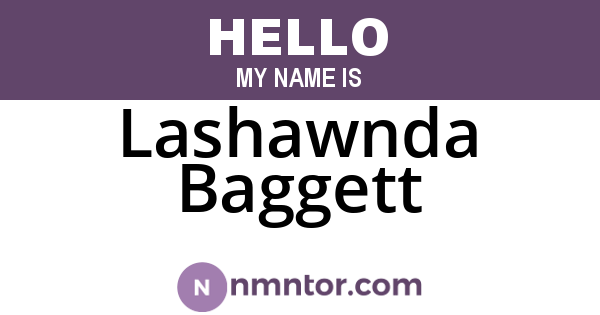 Lashawnda Baggett