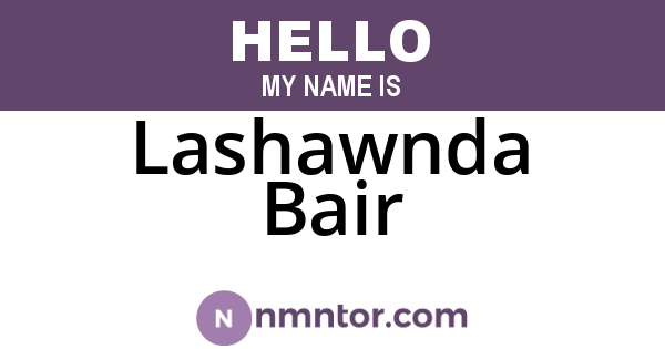 Lashawnda Bair