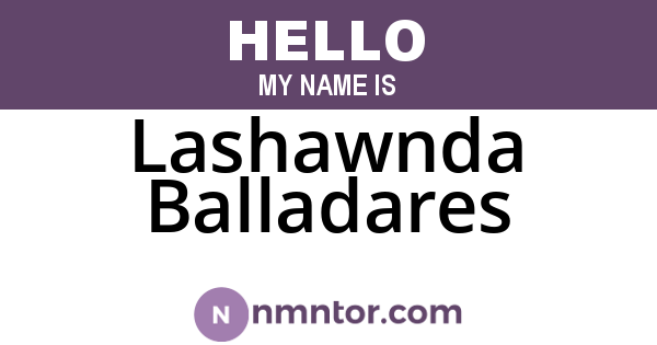 Lashawnda Balladares