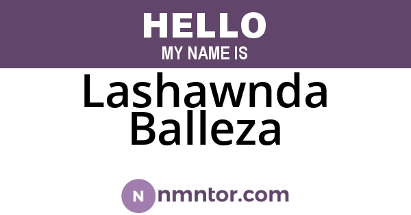 Lashawnda Balleza