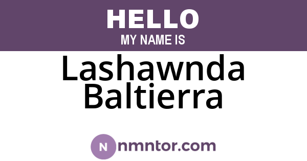 Lashawnda Baltierra