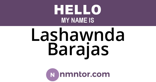 Lashawnda Barajas
