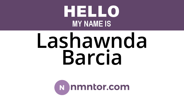 Lashawnda Barcia