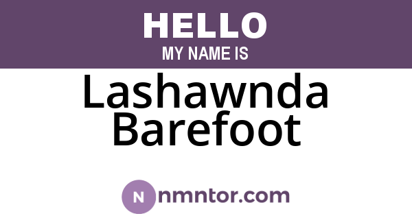 Lashawnda Barefoot