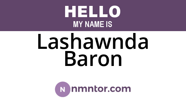 Lashawnda Baron