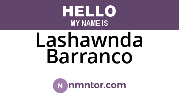 Lashawnda Barranco
