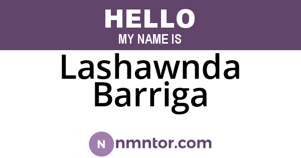 Lashawnda Barriga
