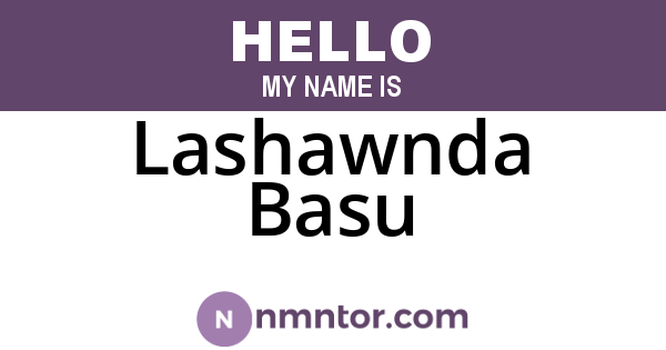 Lashawnda Basu