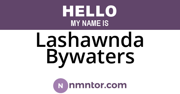 Lashawnda Bywaters