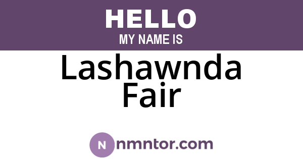 Lashawnda Fair