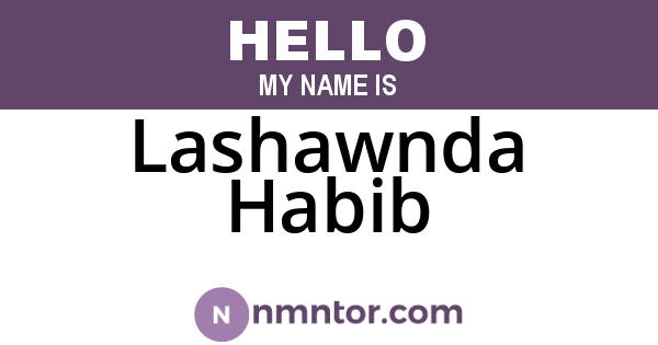 Lashawnda Habib