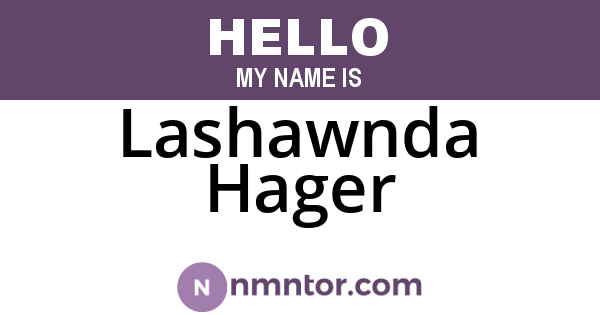 Lashawnda Hager