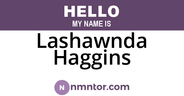 Lashawnda Haggins