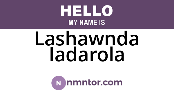 Lashawnda Iadarola