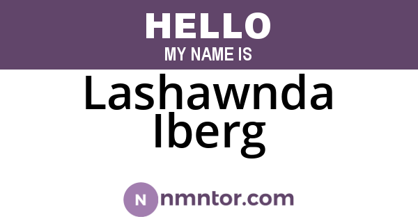 Lashawnda Iberg