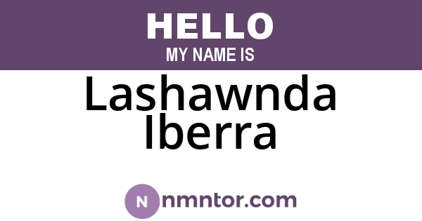 Lashawnda Iberra