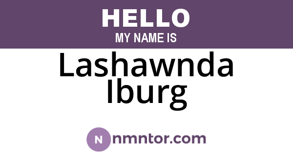 Lashawnda Iburg