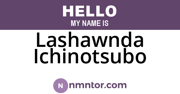 Lashawnda Ichinotsubo
