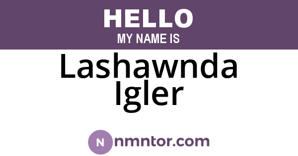 Lashawnda Igler