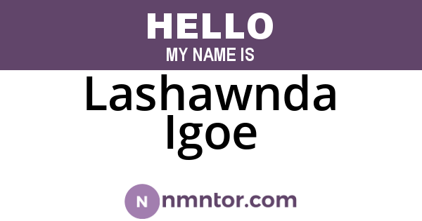 Lashawnda Igoe