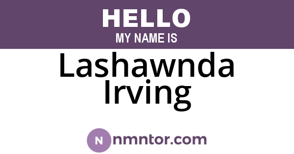 Lashawnda Irving