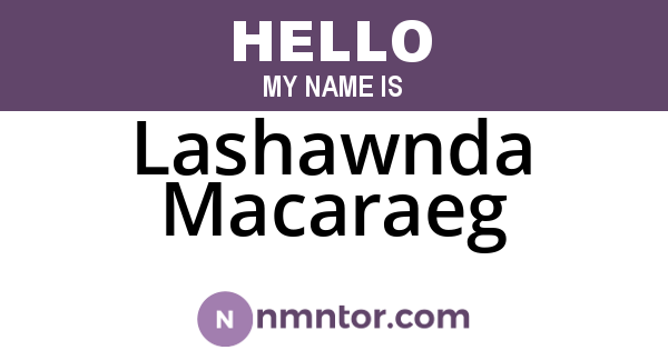 Lashawnda Macaraeg
