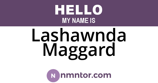 Lashawnda Maggard