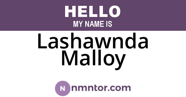 Lashawnda Malloy