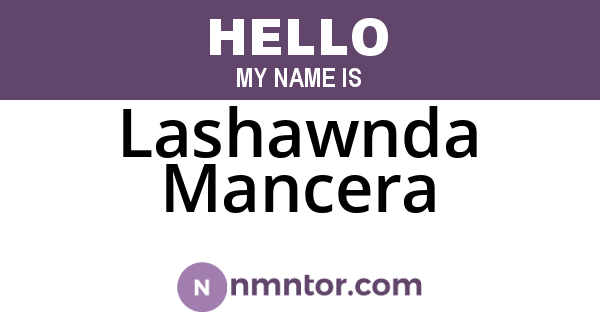 Lashawnda Mancera