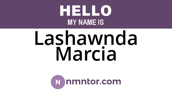 Lashawnda Marcia