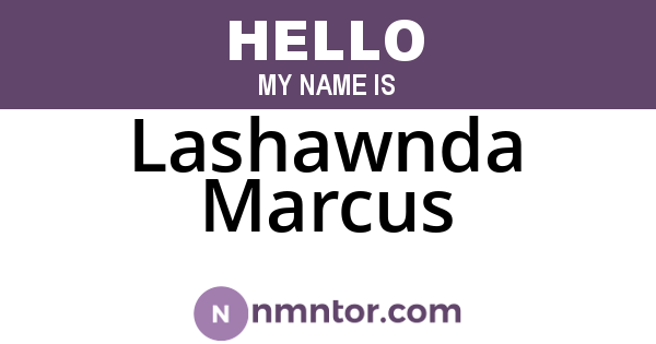 Lashawnda Marcus