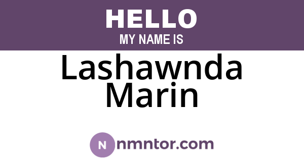 Lashawnda Marin
