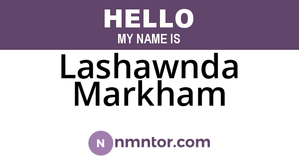 Lashawnda Markham