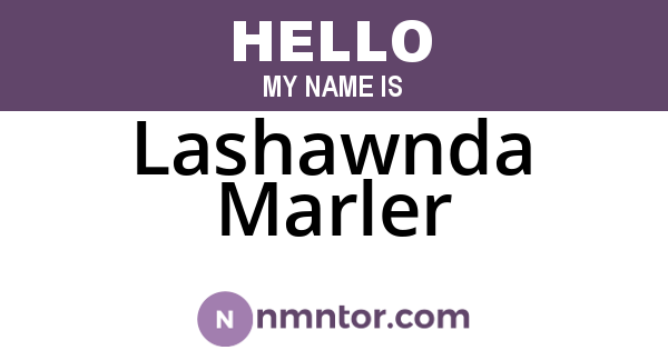 Lashawnda Marler