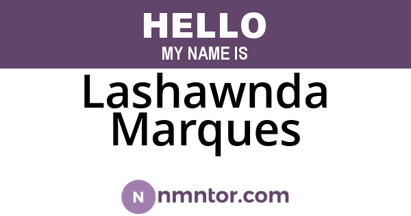Lashawnda Marques