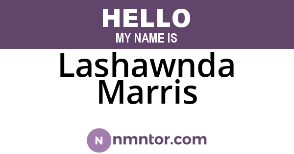 Lashawnda Marris