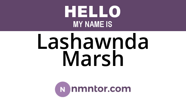 Lashawnda Marsh