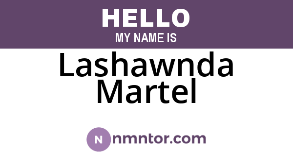 Lashawnda Martel