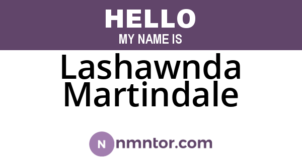Lashawnda Martindale