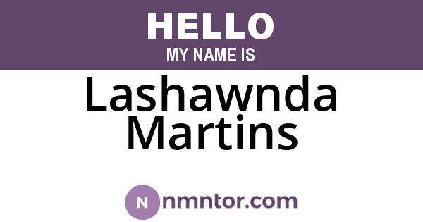Lashawnda Martins