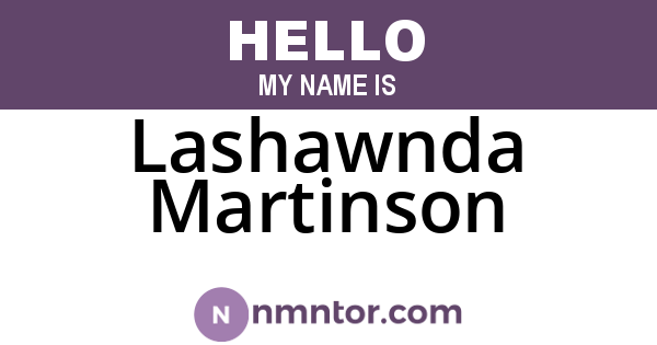 Lashawnda Martinson