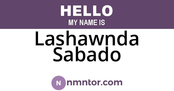 Lashawnda Sabado