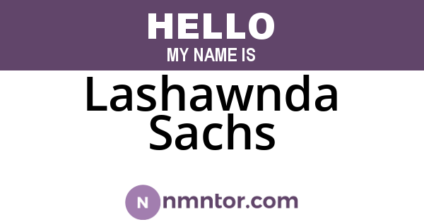 Lashawnda Sachs