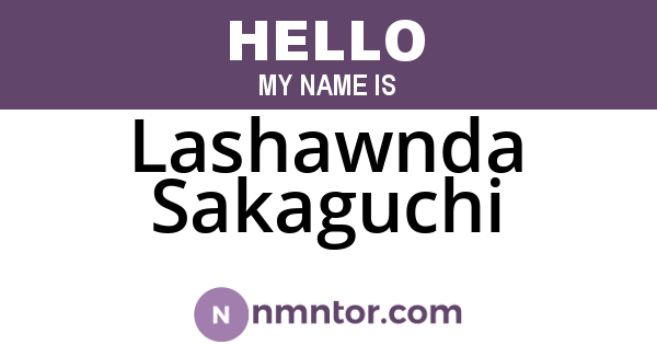 Lashawnda Sakaguchi