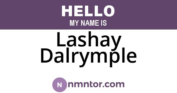 Lashay Dalrymple
