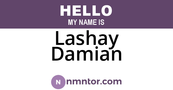 Lashay Damian