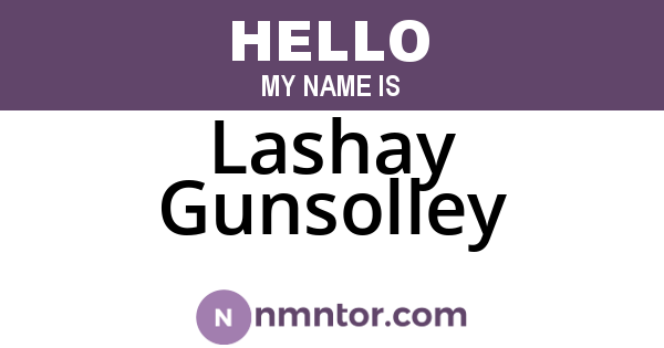 Lashay Gunsolley