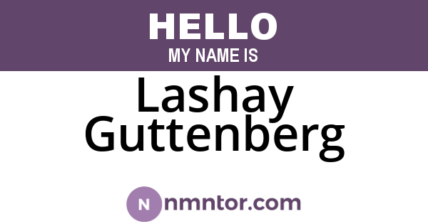 Lashay Guttenberg