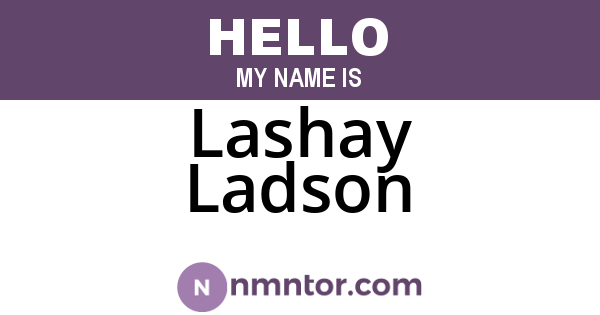 Lashay Ladson
